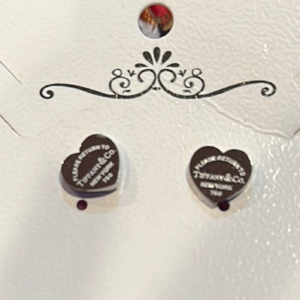 Silver Heart Filigree Stud Earrings
